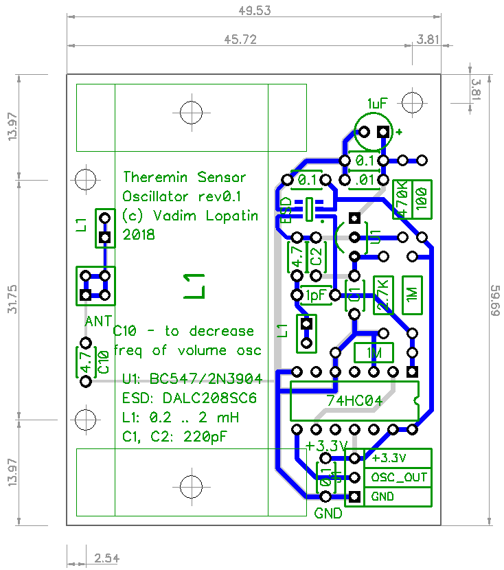 Oscillator PCB