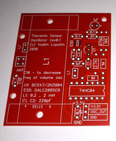 Oscillator PCB Photo